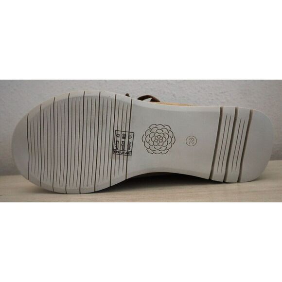 Emilie Karston Women's 38 US 6.5 Camel/Brown Leather Camin Lace-Up Shoes SIB - Picture 5 of 9